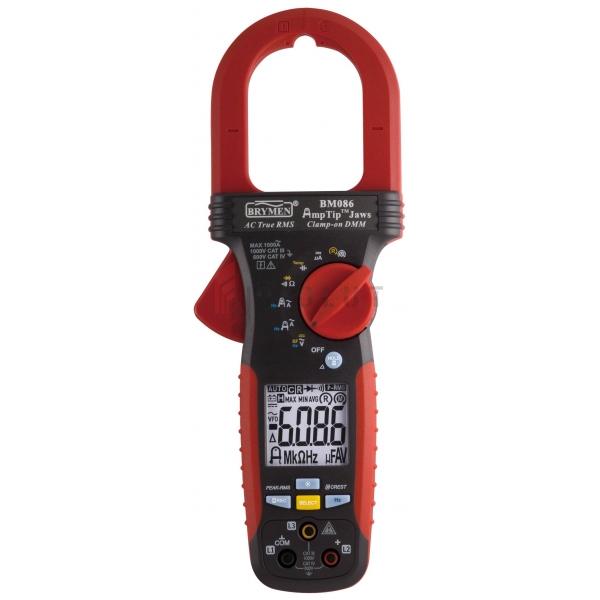 BM086 Clamp Meter 1000A AC TRMS, AmpT, Phase, Brymen