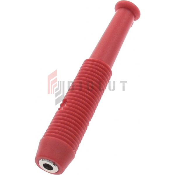 2mm zásuvka pre kábel sondy MKU 1-R 6A červený