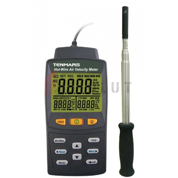 TM4002 HOT-WIRE anemometer, tep. TENMARS