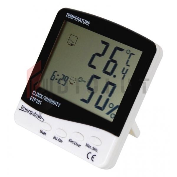 ETP101 Termohygrometer + hodiny EnergyLab