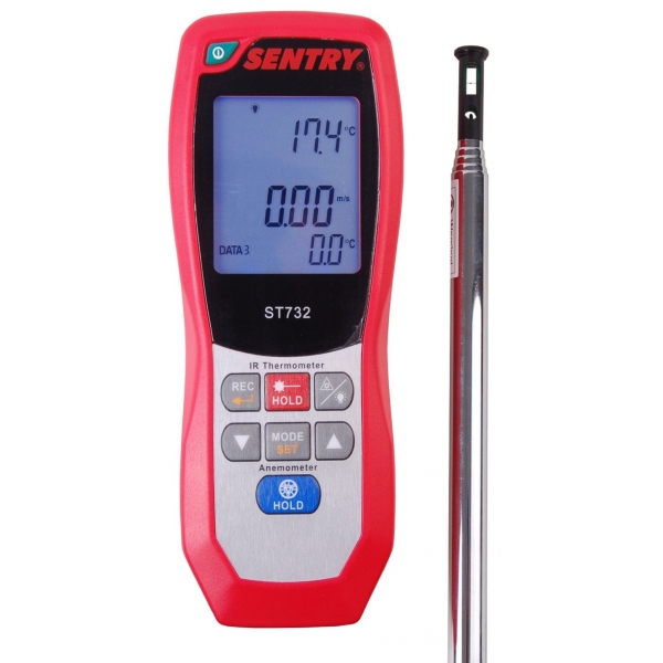 ST732 HOT WIRE anemometer a pyrometer, teplota, USB SENTRY