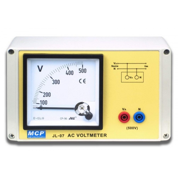 JL07 AC 0-500V školský voltmeter