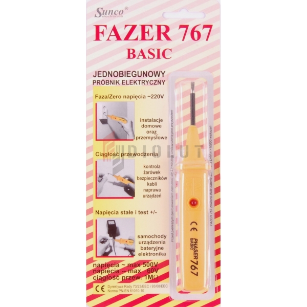 FAZER 767 BASIC skúšačka napätia SUNCO ELECTRONIC skúšačka napätia