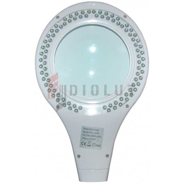 Pracovná LED lampa s lupou (127mm) 8066 5D 8W