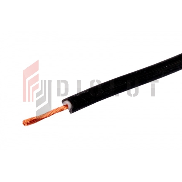 Silikónový kábel Li2G-0,5mm2 10A BK (čierny)