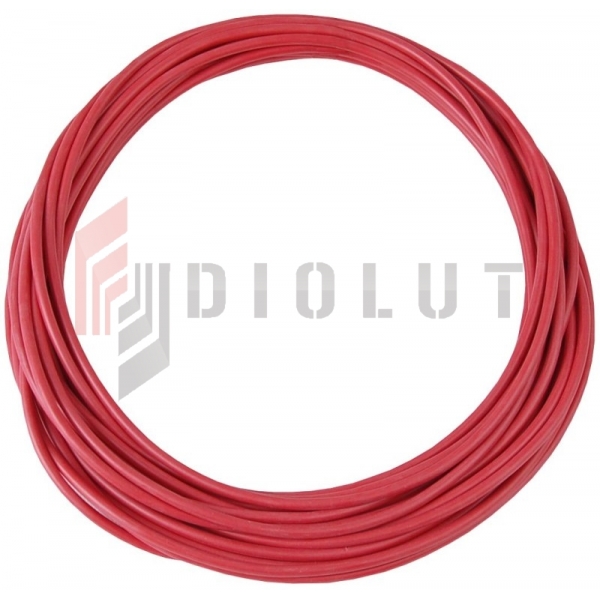 Silikónový kábel Li2G-1mm R červený