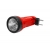 Ručná baterka 1-LED TS-1124 s nabíjateľnou batériou, červená.