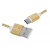 Kábel USB-microUSB, 1 m, zlatý.