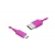Kábel USB-microUSB, 1 m, ružový.