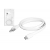USB kábel - IPHONE 8PIN 1m plochý, biely.