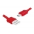 USB kábel - Type-C, 1m, plochý, červený.