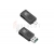 MicroUSB plug-OTG adaptér SD + USB HUB, čierny.