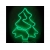 NeonLED zelená dekorácia na vianočný stromček, 230V nová