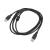 USB kábel, typ A, plug-to-plug 2m s čiernymi filtrami