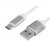 Kábel USB typu C 3 m HQ kovový ,biely