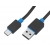 Kábel USB typu C 3 m čierny