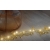 PS LED dekoratívny veniec, zlaté listy, teplé biele svetlo.