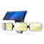LTC nastaviteľné solárne nástenné svietidlo, 8*COB 800lm,  snímač pohybu, P65, 4800mAh batéria + diaľkové ovládanie.