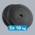 Sada bitúmenových závaží 2x10kg, otvor 31mm, klasická platňa, REBEL ACTIVE