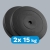 Sada bitúmenových závaží 2x15kg, otvor 31mm, klasický tanier, REBEL ACTIVE