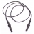 Bezpečnostný kábel banánik rovný-rovný 4mm 10A PPS1C-0005-BK CAT IV 600V, čierny
