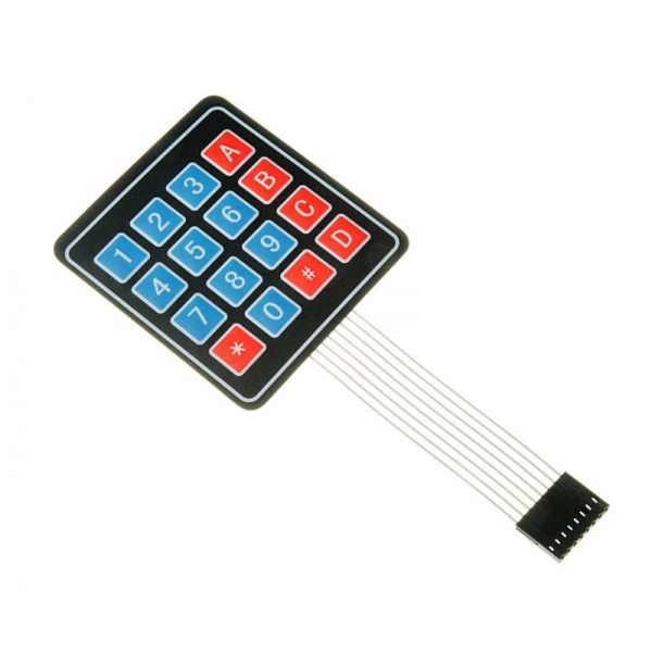 4x4 Arduino AVR PIC ARM membránová klávesnica