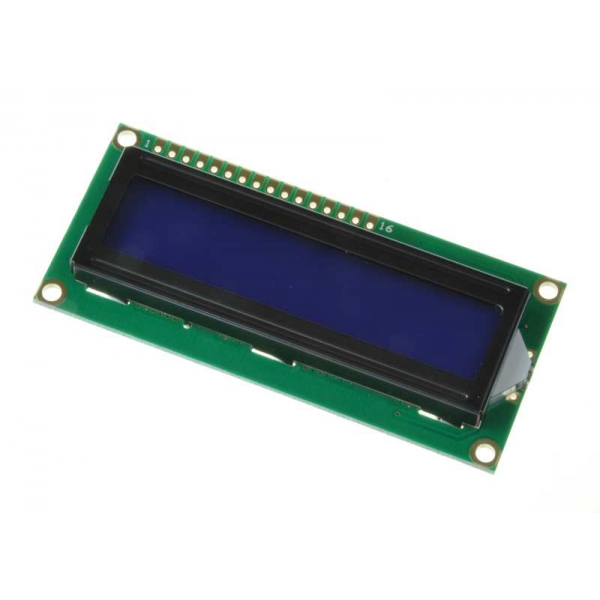 LCD alfanumerický displej 2x16 HD44780 modrý QC1602A