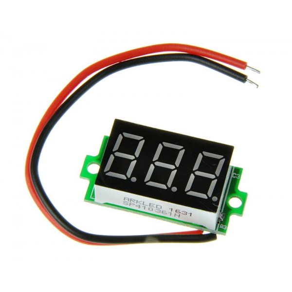 Voltmetrový modul voltmeter DC 3-30V LED červená