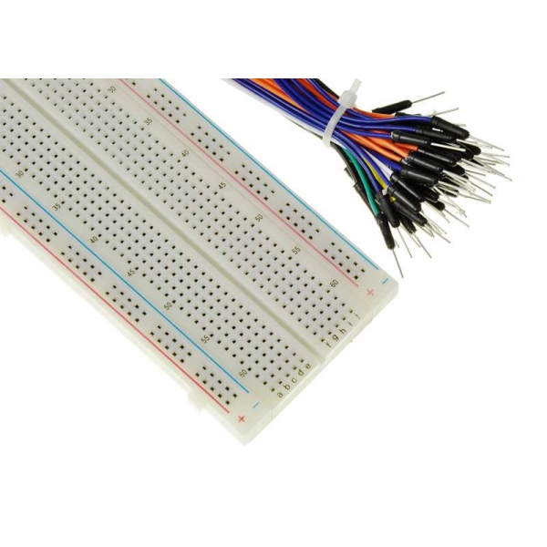 Breadboard 830 polí Arduino AVR PIC ARM MB-102 + káble 65ks