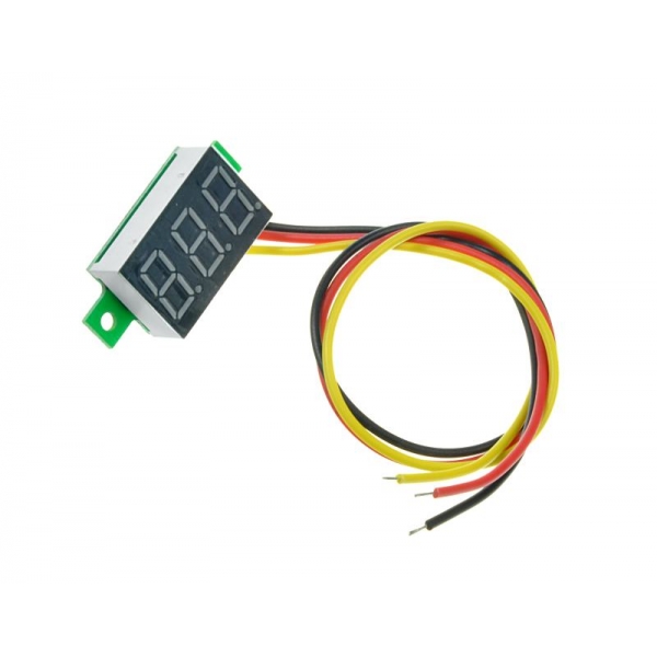 Auto LED voltmeter červený 0-99V panelový 0,36" bez puzdra