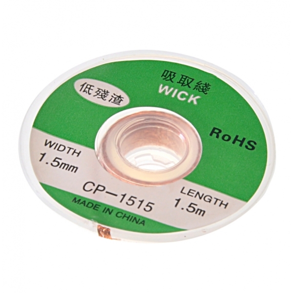 Splietaná odspájkovacia páska 1,5 mm x 1,5 m Yihua WICK
