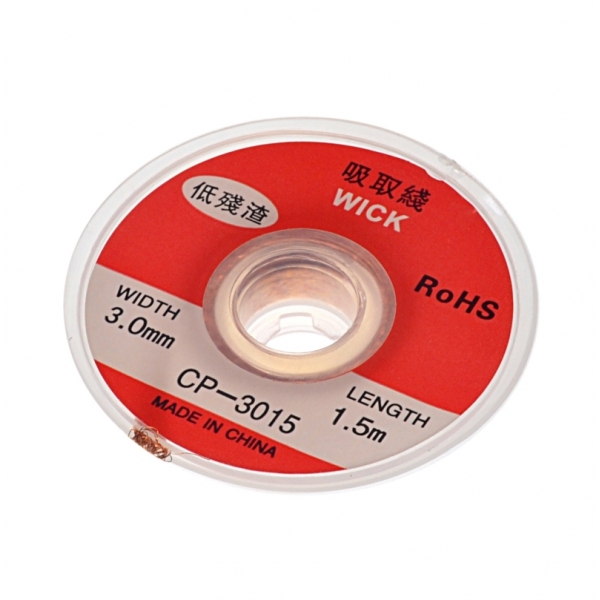 Splietaná odspájkovacia páska 3,0 mm x 1,5 m Yihua WICK