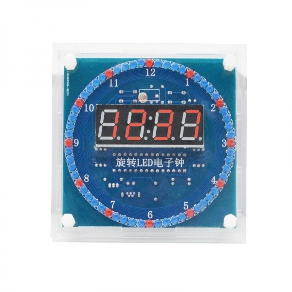 Elektronické LED hodiny DS1302 pre svojpomocnú montáž