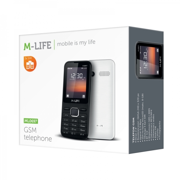 GSM telefón M-Life ML697 čierny