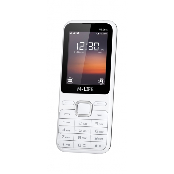 M-Life ML697 GSM telefón biely