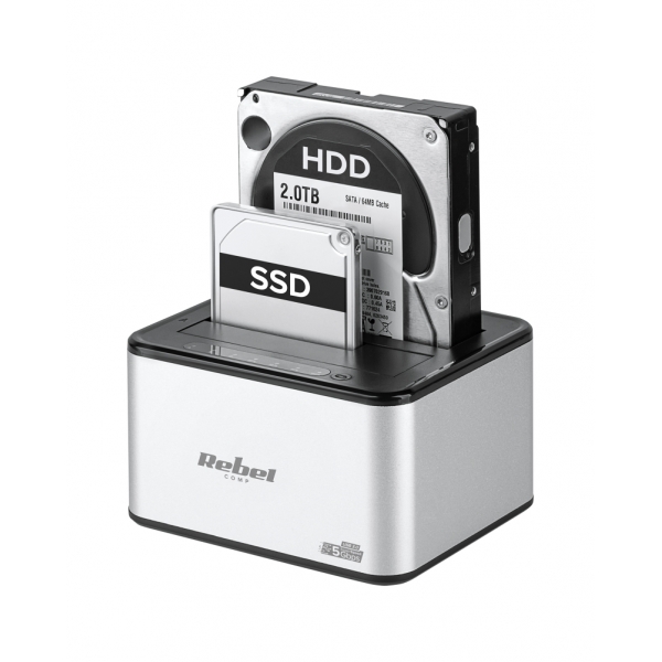 Rebel hliníková HDD / SSD dokovacia stanica USB 3.0