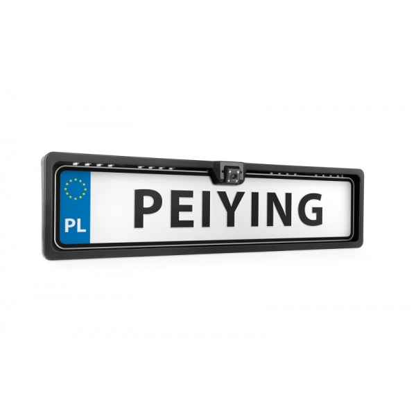 Zadná kamera s nočným videním do auta v ráme poznávacej značky Peiying