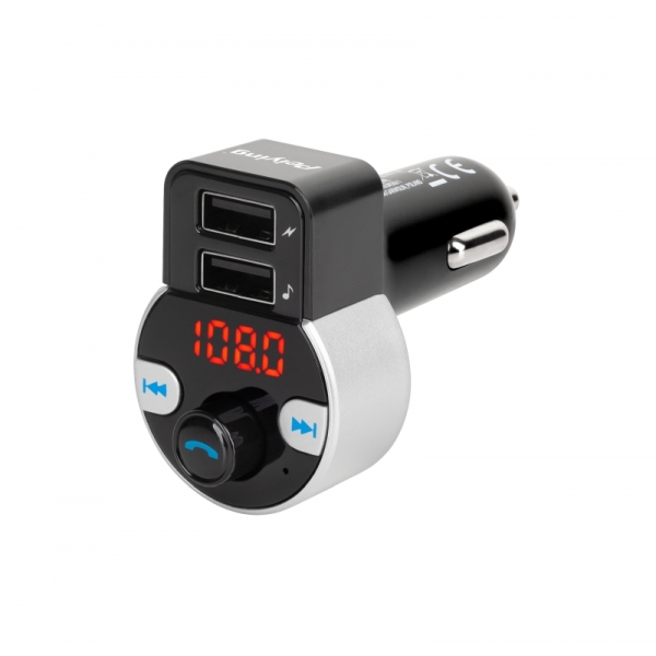 Vysielač do auta s funkciou bluetooth (2 USB zásuvky)