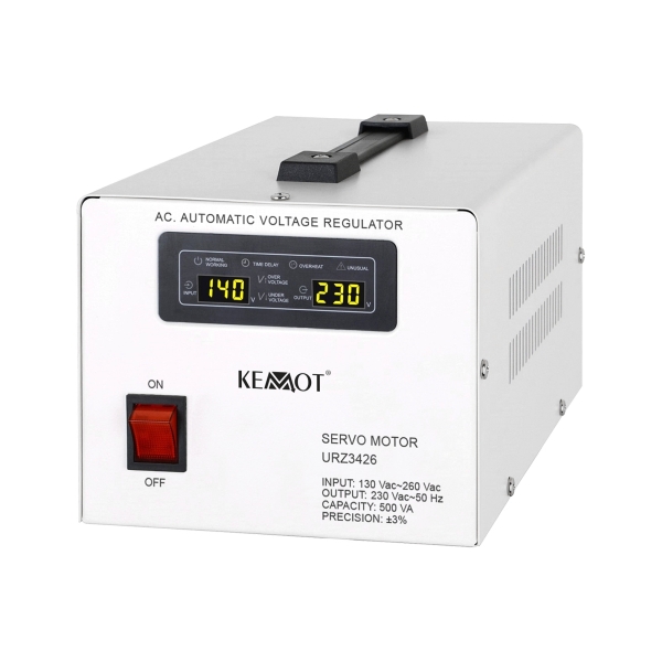 KEMOT MSER-1000 automatický stabilizátor napätia (1000 VA, servomotor)