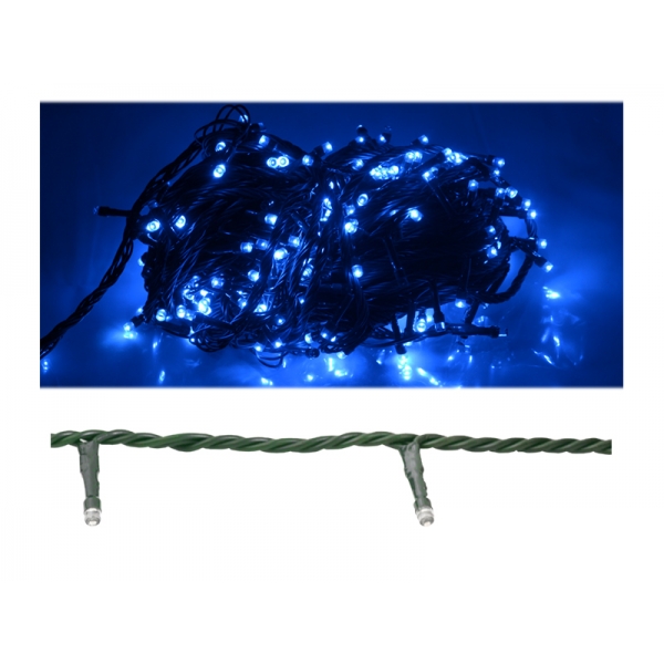 Osvetlenie vianočného stromčeka 100LED 10m modré, vnútorné, IP20 230V