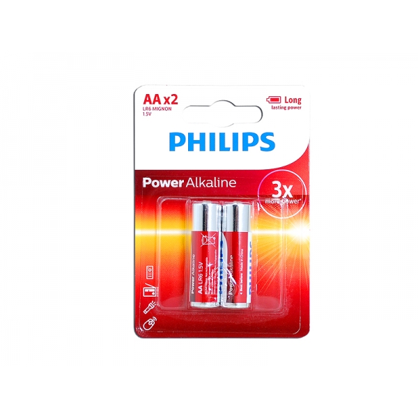 Alkalická batéria PHILIPS LR6 Power Life.