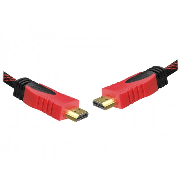 HDMI - HDMI kábel, verzia 1,4V, 1,5m červený blister.