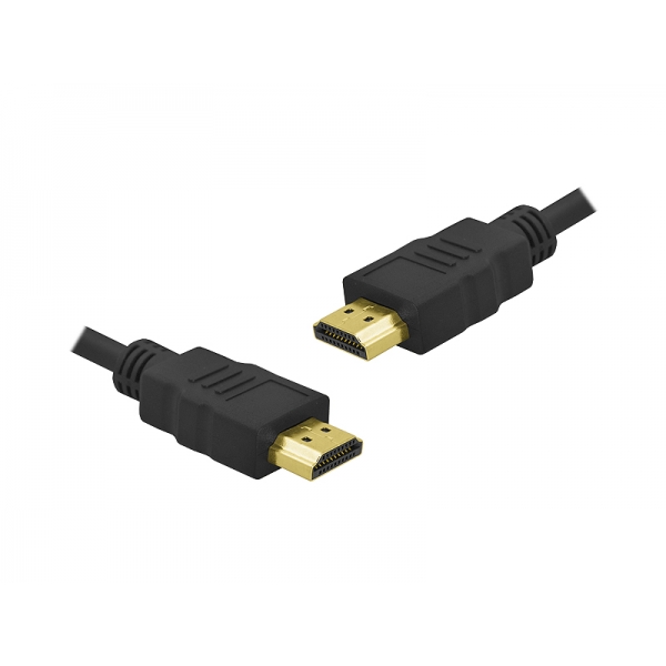 HDMI-HDMI kábel, zlatý 19 pin + 1,5m filter. Ústredie Cu