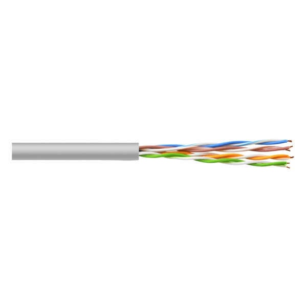 Počítačový kábel - krútená dvojlinka UTP 5e 100% Cu.