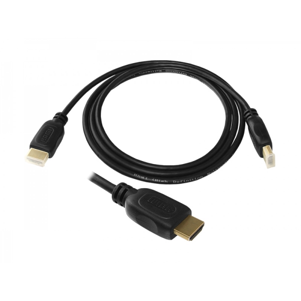 HDMI-HDMI kábel, 1,5 m, pozlátený.