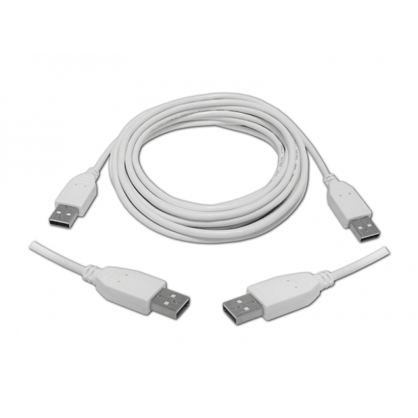 USB kábel, typ A, plug-to-plug, 4m.