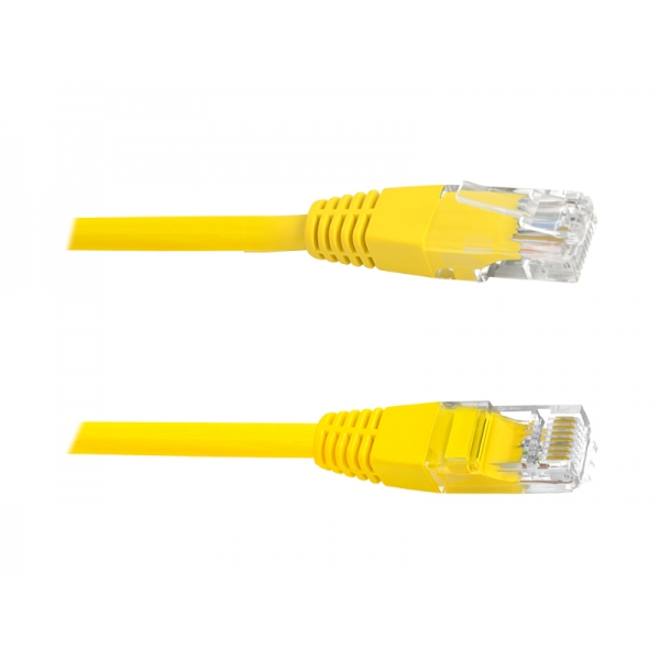 Sieťový počítačový kábel 1: 1 8p8c (patchcord), 0,5 m, žltý.