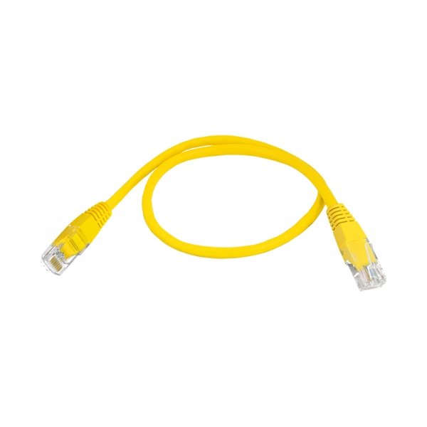 Sieťový počítačový kábel 1: 1 8p8c (patchcord), 5m, žltý.