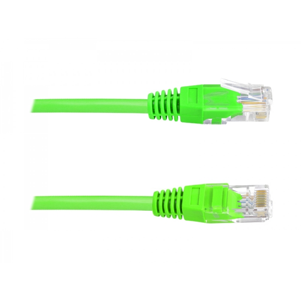 Sieťový počítačový kábel (PATCHCORD) 1:1, 8p8c, 5m, zelený.