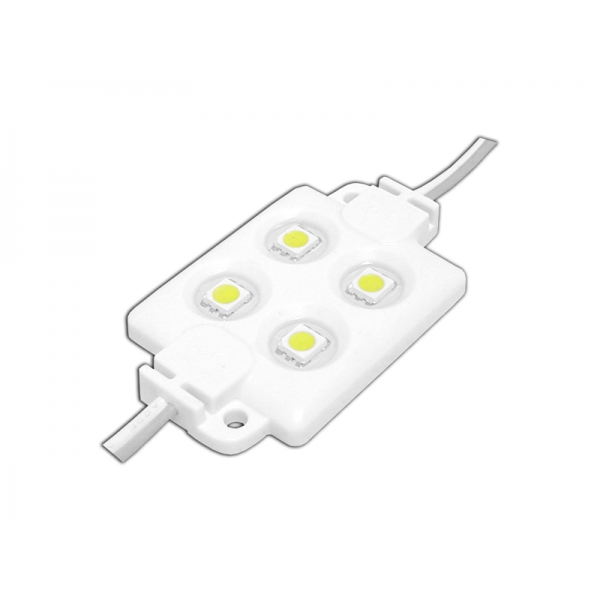 Modul LED-5050 so 4 LED, teplé biele svetlo, vodeodolný.